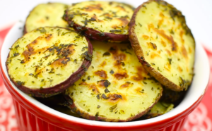 Batata Doce Assada com Orégano e Limão