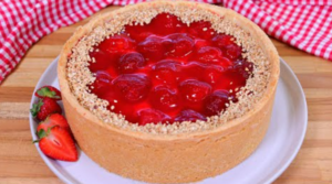 Torta De Morango Tradicional Melhor Que A Da Padaria! ! Torta De Creme Com Morango