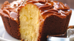 Bolo de fubá com laranja delicioso