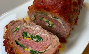 Rocambole de carne moída
