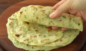 Panqueca de pão de alho