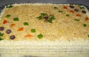 Torta Fria De Pão De Forma Com Frango
