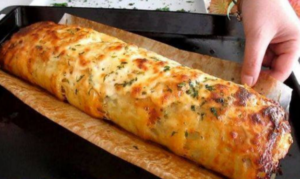 Rocambole salgado delicioso
