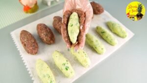 Bolinho de Carne com Purê de Batata